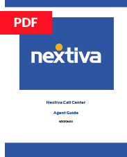 Nextiva Call Center Agent User Guide