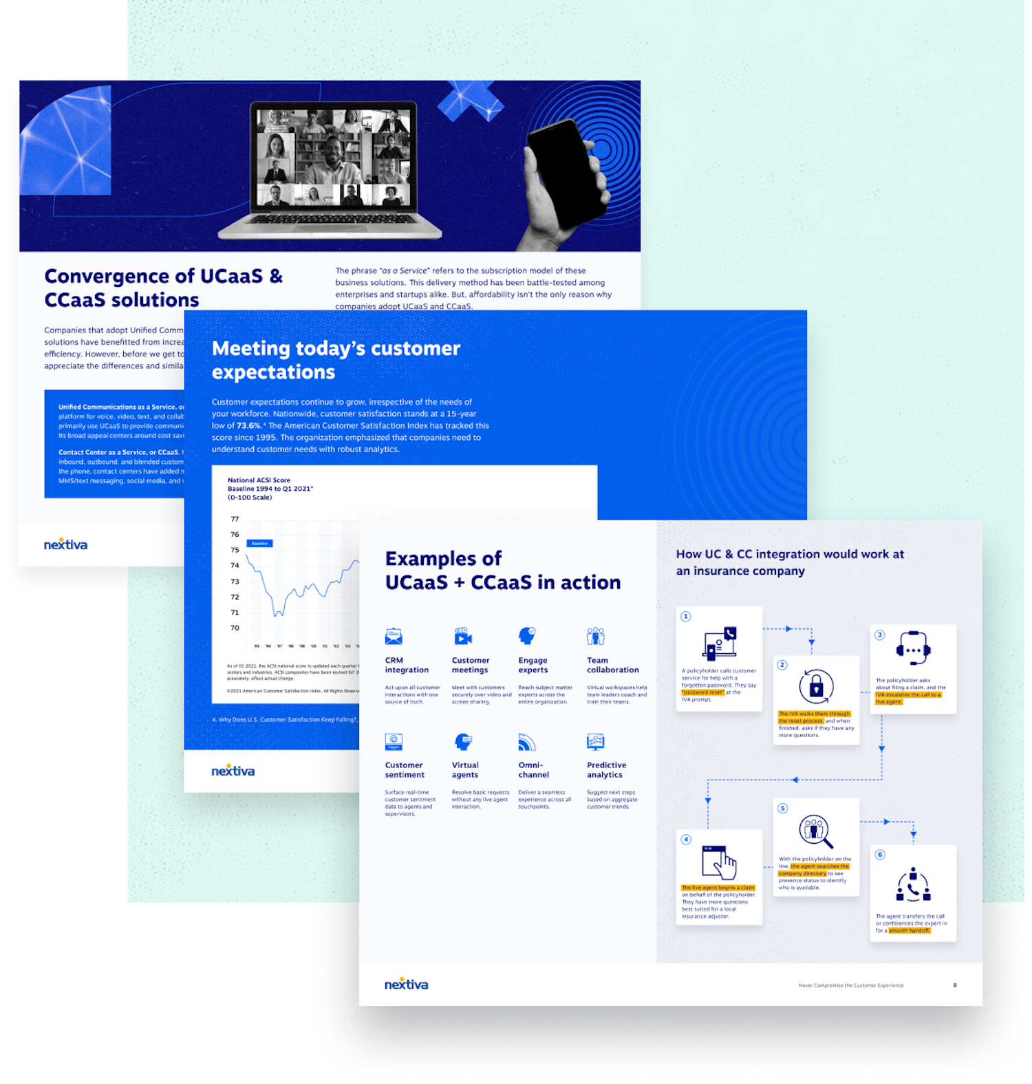 Download the UCaaS and CCaaS e-book [PDF] from Nextiva: Never Compromise the Customer Experience