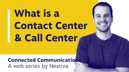 video on the difference between a contact center and a call center